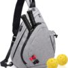 Lebenwell Pickleball Bag Lightweight Sling Bag, Adjustable Pickleball,Tennis Backpack Backpack With Water Bottle Holder. Suitable for men and women