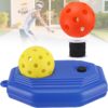 High Elasticity Pickleball Trainer - Double Upgraded Match Buddy Pickleball Rebounder with 164FT Rope & 2 TPR Balls, Durable Outdoor Indoor Training Aid Solo Practice Accessories for Beginner