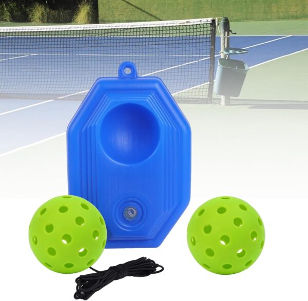 Pickleball Trainer with Ball and String, Pickleball Training Aid, Single Player Pickleball Trainer for Beginners, Kids, Adult, Green