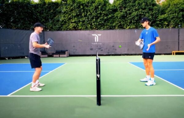 Thrive Fast Hands Mini Pickleball Ball - Quicker Reaction Training Aid for Hands, Paddle Control, and Coordination - Great for Pickleball Drills - Includes 3 Balls and Tube