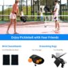 Portable Pickleball Net with Wheels, 22FT USAPA Regulation Size Pickle Ball Net System with Storage Bag for Indoor Outdoor Game