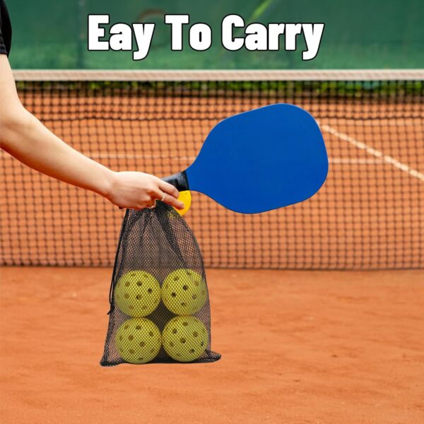 Pickleball Balls, USAPA Approved 40 Holes Outdoor Pickleball Balls, High Elasticity & Durable Paddle Balls for All Style Pickleball Paddles
