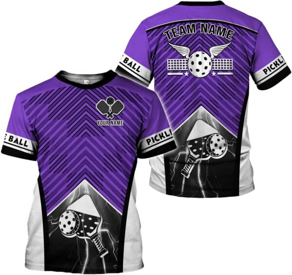 Personalized Pickleball 3D T-Shirt Men Women Gifts Pickleball Jersey Shirt Short Sleeve Tee Sport Fit Clothing Outfits