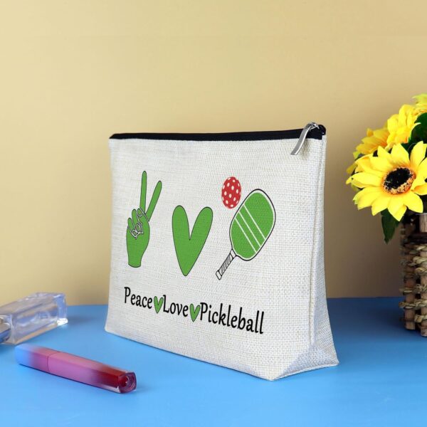 Pickleball Lover Gifts for Women Makeup Bag Pickleball Gift for Pickleball Player Cosmetic Bag Pickleball Girl Gifts Pickleball Friends Gifts Christmas Birthday Gift for Pickleball Lover Player