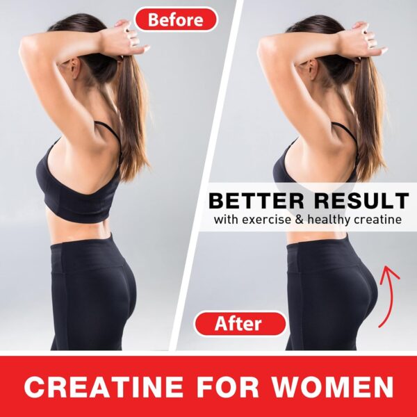 Creatine for Men & Women Creatine Monohydrate Gummies, Creatine Monohydrate per Serving with Taurine & Vitamin B12, Pre-Workout for Max Strength, Energy & Endurance - 2 Pack