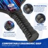 Pickleball Paddles - Fiberglass Pickleball Paddles Set of 2, USAPA Approved Pickle Ball Rackets 2 Pack with 4 Pickleball Balls, 1 Pickleball Net Bag, Paddles Ball Set for Beginners