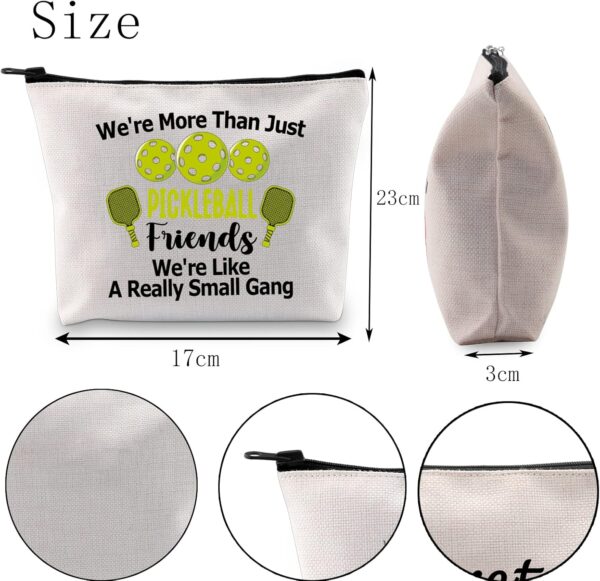 POFULL Pickleball Player Paddleball Gift We're More Than Just Pickleball Cosmetic Bag for Pickleball Lovers