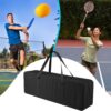 Pickleball Net Set Carry Bag Portable Pickle Ball Equipment Storage Bag Foldable Badminton Net System Replacement Bag Heavy Duty Zipper Duffle Bag for Indoor Outdoor Driveway Backyard, NO Mesh