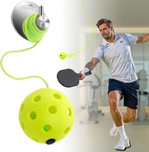 Pickleball Trainer, Continuous Rebound for Pickleball Training and Practice - Enhance Reaction Time & Hand-Eye Coordination Gift for All Ages and Skill Levels