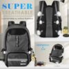 BROTOU Soccer Backpack Sports Bag with Ball Holder and Shoe Compartment for Football Basketball Volleyball Rugby