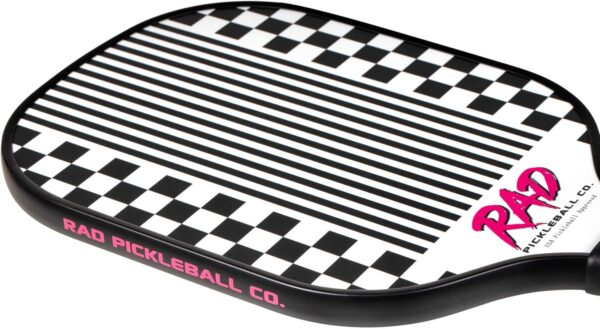 71gOe858JhL._AC_SL1500_.jpg RAD Pickleball Paddle Retro Ripper – USAPA Approved Pickleball Racket – Fiberglass Surface with Spin Grit Tech – Carbon Fiber Pickleball Paddle for Power & Control – Indoor & Outdoor