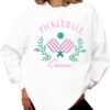 Olive Loves Apple Pickleball Queen Sweatshirt for Women and Teens Cozy Pickleball-Inspired Pullover
