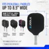 JOOLA Universal Pickleball Paddle Cover - Neoprene Sleeve Fits All Pickleball Paddles - Pickleball Accessory for Standard, Wide, & Elongated Rackets - Covers Paddles Up to 8.5" Wide, 16.5" Long