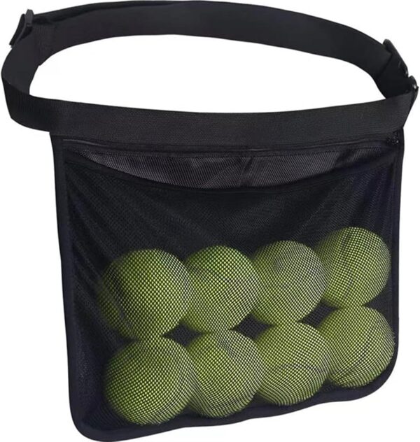 pickleball bag for women and men, Tennis bag, Pickleball training aids, Tennis ball holder waist hip Bag, Umpire ball bag Holding 10-12 Balls for Tennis, Pickleball, Golf Accessories