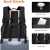 Ytonet Gym Backpack For Men Women, Travel Sports Backpack With Shoe Compartment USB Charging Port, Large Workout Water Resistant College Bag Fit 17.3 Inch Laptop, Hiking, Black
