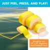 Pickleball Court Marking Kit | Pre-Measured Court Lines for Outdoor/Indoor Portable Pickleball Court | Tape Court Flooring | One Time Use