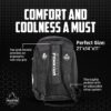 Backpack Professional Tour Bag – 21 x 14 x 11 Inches Large Capacity Pickleball Bag with Padded Straps, Shoe Compartment, Laptop Sleeve – Insulated Backpack for Pickleball Equipment