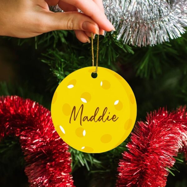 Pickleball Christmas Ornaments with Name, Personalized Pickleball Sports Christmas Ornament 2024, Custom Pickleball Player Gift Idea, Pickleball Lovers Ornament, Sport Xmas Ornament, Pickleball Decor