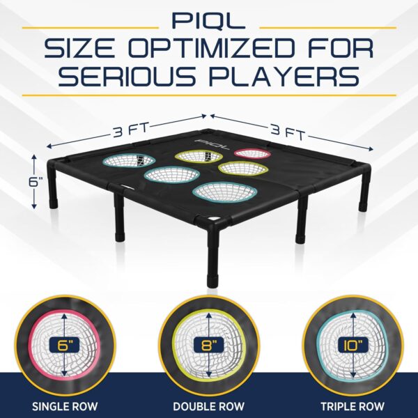 Pro Pickleball Target Net - Pickle Ball Training Aid and Social Games Pickle Ball Practice Equipment, Target System, Dink Pad Practice, Drive and Drop Shot Trainer