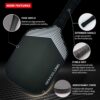 Pickleball Paddles Pickleball Rackets T700 Carbon Fiber Frosted Textured Surface 16mm Core for Beginners to Advanced Players Portable Bag USAPA Compliant Pickle Ball Paddle