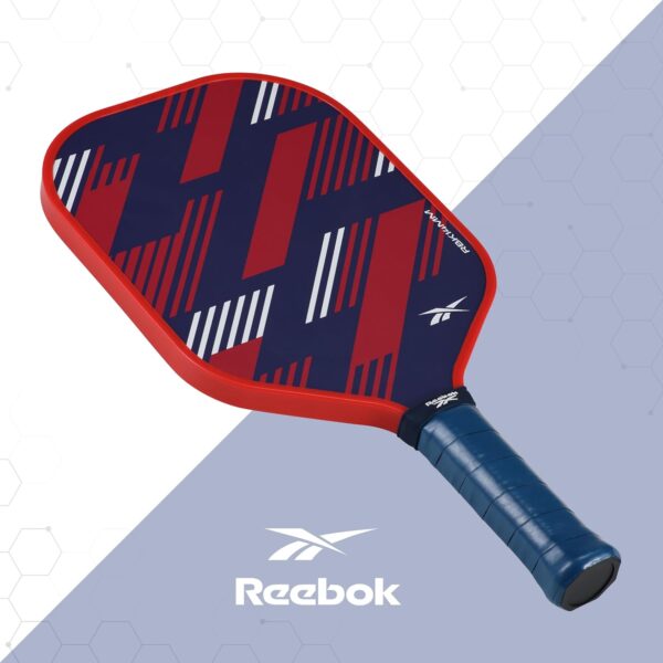 Reebok - Pickleball Set for 2 Players, Fiberglass Power Paddles with 13mm Polypropylene Core, Comfort Grip Handles, Aero Flight Balls, Ideal for Sports and Enthusiasts