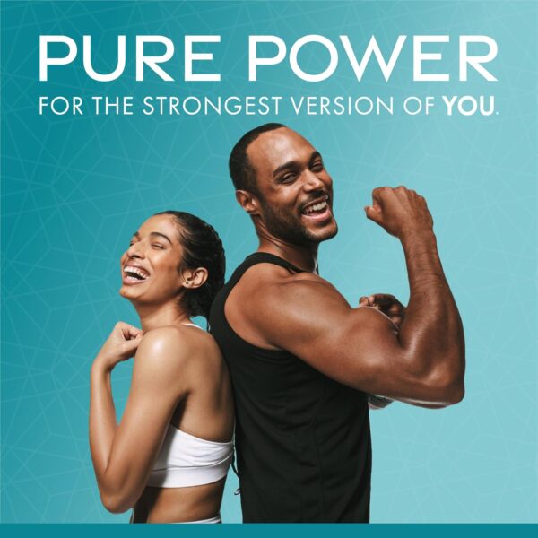 Dr. Mercola Pure Power Creatine Monohydrate, 60 Servings (120 Capsules) 2.5g Per Serving, Dietary Supplement, Strength and Energy, Non-GMO, NSF Certified for Sport, 2 Pack