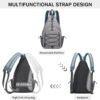 G4Free Pickleball Backpack, Men's & Women's Adjustable Crossbody Sling Bag, Lightweight Paddle Bag