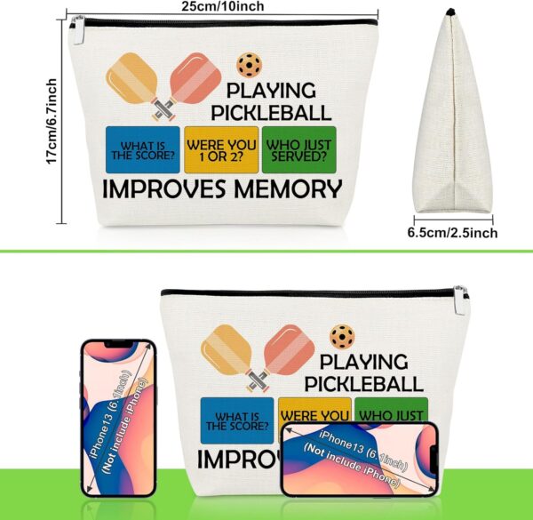 Pickleball Gifts for Women Makeup Bag Pickleball Lover Gifts for Sister Daughter Friend Cosmetic Bag Graduation Friendship Birthday Present for Sport Player Coworker Team Mom Travel Cosmetic Pouch