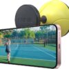 Tennis & Pickleball Fence Phone Mount - Gift Idea for Men and Women - Training Accessories for Boys and Girls - Record Stream and Relive Your Tennis Matches