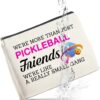 Pickleball Friends Gifts: Makeup Bag for Pickleball Players & Lovers - Cosmetic Bag with Zipper