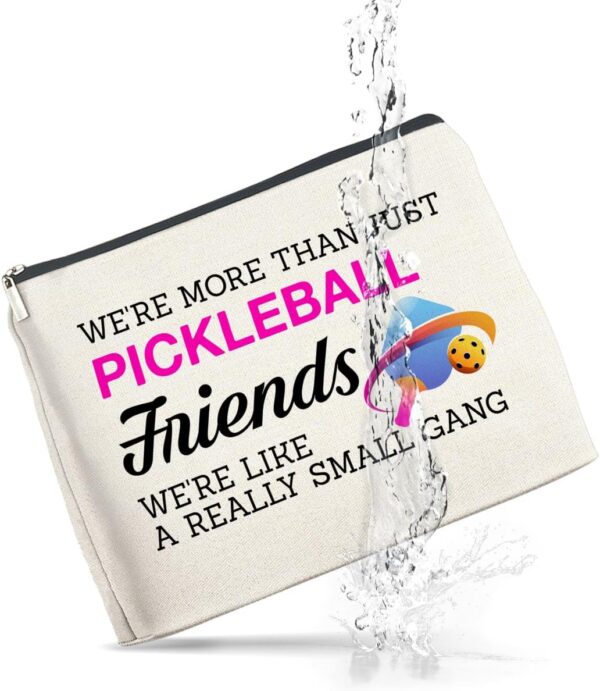 Pickleball Friends Gifts: Makeup Bag for Pickleball Players & Lovers - Cosmetic Bag with Zipper
