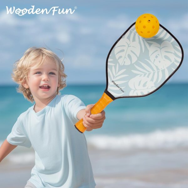 Pickleball Paddles Set of 2, USAPA Approved Pickleball Set with 4 Pickleball Balls, Gifts for Men Women Beginners