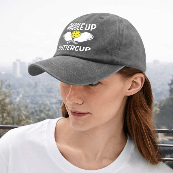 Paddled-up Butterrcup Hat for Women Fashion Pickleball Lover Hats Womens Cycling Caps Fashionable Unique Gifts for