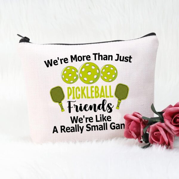 POFULL Pickleball Player Paddleball Gift We're More Than Just Pickleball Cosmetic Bag for Pickleball Lovers