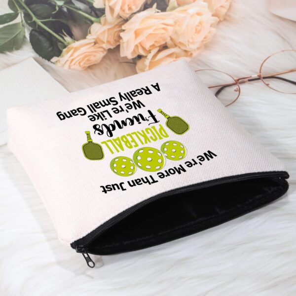 POFULL Pickleball Player Paddleball Gift We're More Than Just Pickleball Cosmetic Bag for Pickleball Lovers