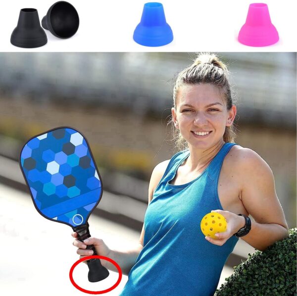 2-Pack Pickleball Balls Pickers, Pickle Balls Retrievers, Suitable for All Standard Pickleball Paddles Handle Grip (No Any Ball Included)