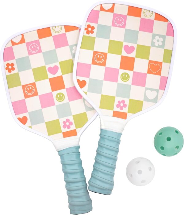 NPW Tabletop Pickleball Game Set | Indoor Desktop Pickleball Includes Net, Pickleball Balls, and Two Paddles | Pickleball Set