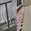 Basketball Court Marking Kit, Tape Marking Machine Hand-Push Tape Sticking Machine, Pickleball Court Marking Kit with Drawing Circle Kit for Driveway, Asphalt or Concrete, Easy to Use