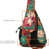 Baosha Sling backpack Crossbody Shoulder Chest Bag Travel Hiking Daypack for Women XB-04