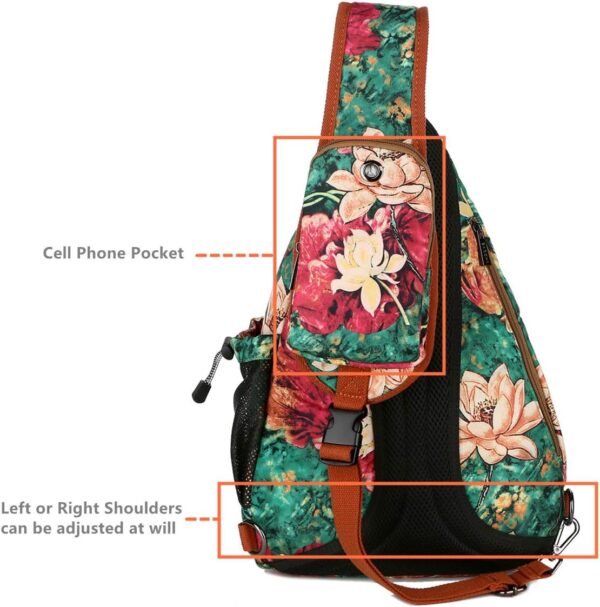 Baosha Sling backpack Crossbody Shoulder Chest Bag Travel Hiking Daypack for Women XB-04