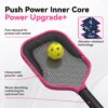 Pickleball Paddle, Raw Carbon Fiber T700 Abrasion-Resistant Surface, 16MM Polypropylene Honeycomb core, USAPA Approved, High Grit,The Pickleball Paddle Designed for Control Spin & Consistency