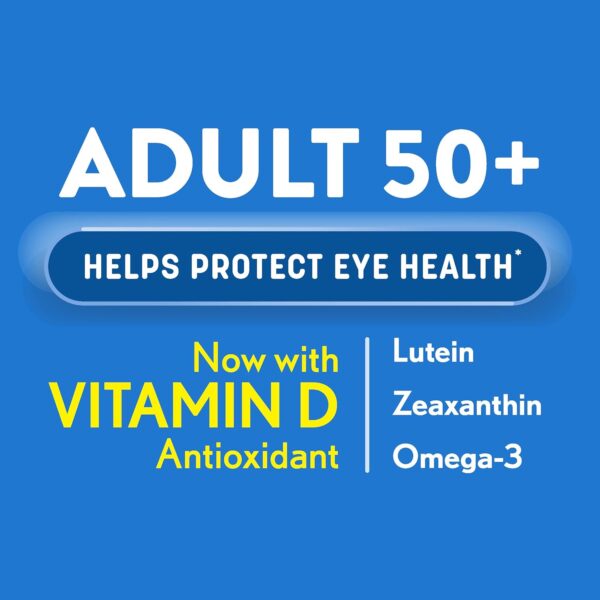 Ocuvite Adult 50+ Eye Vitamins and Mineral Supplements with Lutein, Zeaxanthin and Omega-3 from Bausch + Lomb 90 Soft Gels