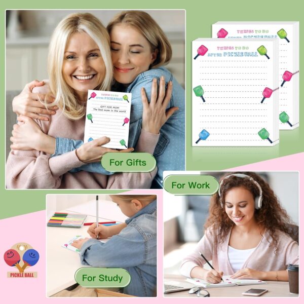 XUWAIDSGN 2pcs Pickleball Notepads 50 pages Things To Do After Pickleball Notepad 4x6 lined Memo Notepads Cute Note Pads Easy to Tear Funny Pickleball Gifts For Office Supplies Organize Tasks Notes