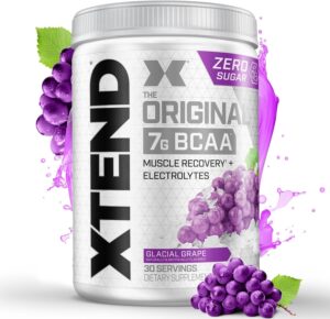 XTEND Original BCAA Powder 7g BCAA and 2.5g L-Glutamine, Sugar Free Post Workout Muscle Recovery Drink with Amino Acids for Men & Women, 30 Servings