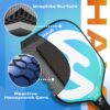 Set of 2 Paddles with 4 PICKLEBALLS and Carrying Bag, Fiberglass Surface Pickleball Paddles - Durable Pickleball Paddles Set for 2 - Pickleball Bundle