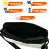 Cosmos Pickleball Bag for Men Women, Portable Pickleball Sling Bag Paddles & Balls Storage Pouch with Adjustable Shoulder Strap and Mesh Pocket, Sport Equipment Accessories