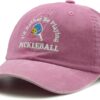 Pickleball Hat, I'd Rather Be Playing Pickleball Baseball Cap, Adjustable Washed Baseball Cap for Men Women