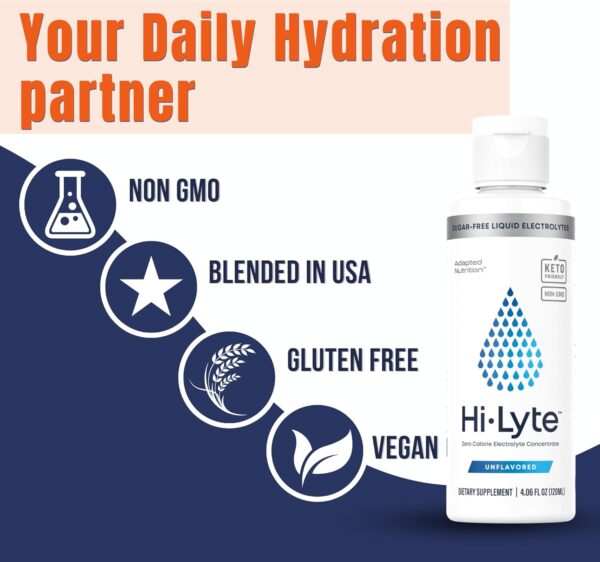 Hi-Lyte Electrolytes for Fasting, Immune Support and Rapid Hydration | 48 Servings | NO Calories NO Sugar | 20%+ More Potassium, Magnesium & Zinc