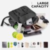 CHICECO Pickleball Backpack for Women, Pickleball Sling Bag,Waterpoof Nylon Pickleball Bag for Women Holds 2 Paddles (Black)