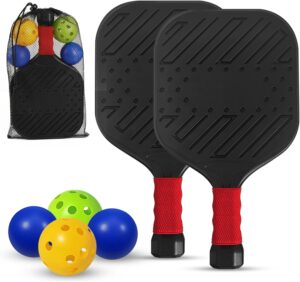 Waterproof Lightweight Pickleball Paddles Set of 2,Beach Pool Toys Fun Play Sport Game,Gift for Teenagers Kids Adults Beginner,Indoor Outdoor Activities